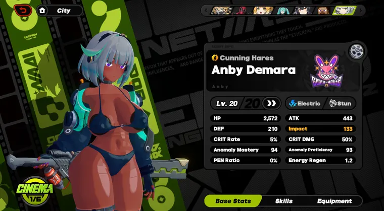 ゼンレスゾーンゼロ アンビー mod Thicc Mint Anby