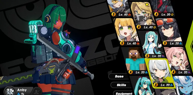 ゼンレスゾーンゼロ アンビー mod Thicc Mint Anby