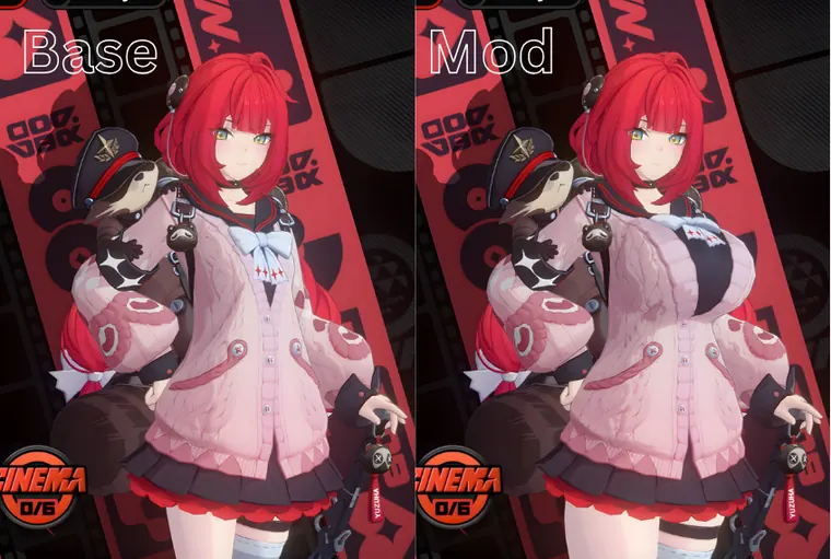 ゼンレスゾーンゼロ 柚葉 mod ThiccYuzuha