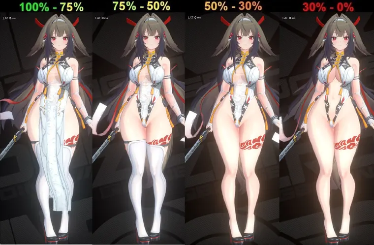 ゼンレスゾーンゼロ 葉瞬光 mod Ye Shunguang Bottom Heavy - Clothing Break