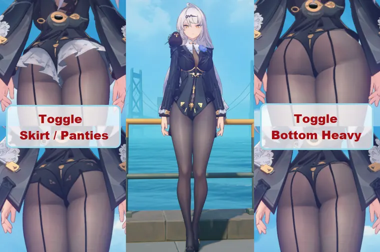 ゼンレスゾーンゼロ 儀玄 mod YiXuan Skin DECENSORED + Bottom Heavy