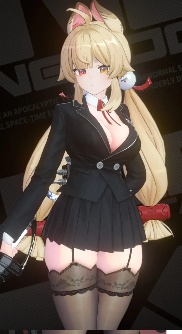 ゼンレスゾーンゼロ アリス mod Alice School Uniform JK With Fluffy Hair