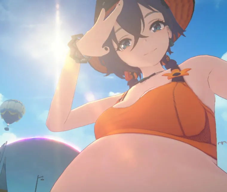 ゼンレスゾーンゼロ リン mod Bellyfull Summer Belle(fix on comments)