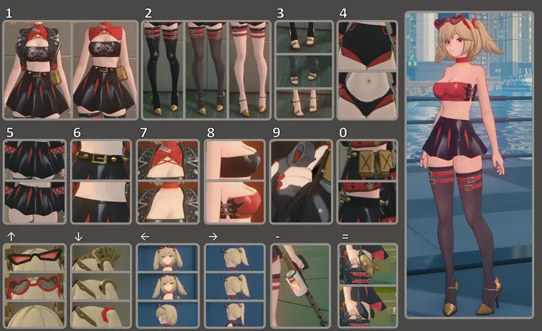 ゼンレスゾーンゼロ バーニス mod Burnice Outfit Toggles