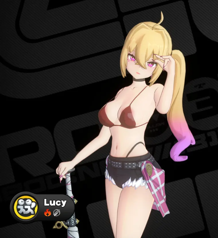 ゼンレスゾーンゼロ ルーシー mod Cool Summer Lucy - Red&amp;Black