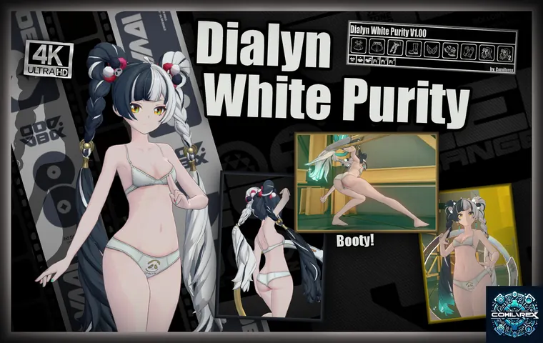 ゼンレスゾーンゼロ ダイアリン mod Dialyn White Purity 4K + Dressup
