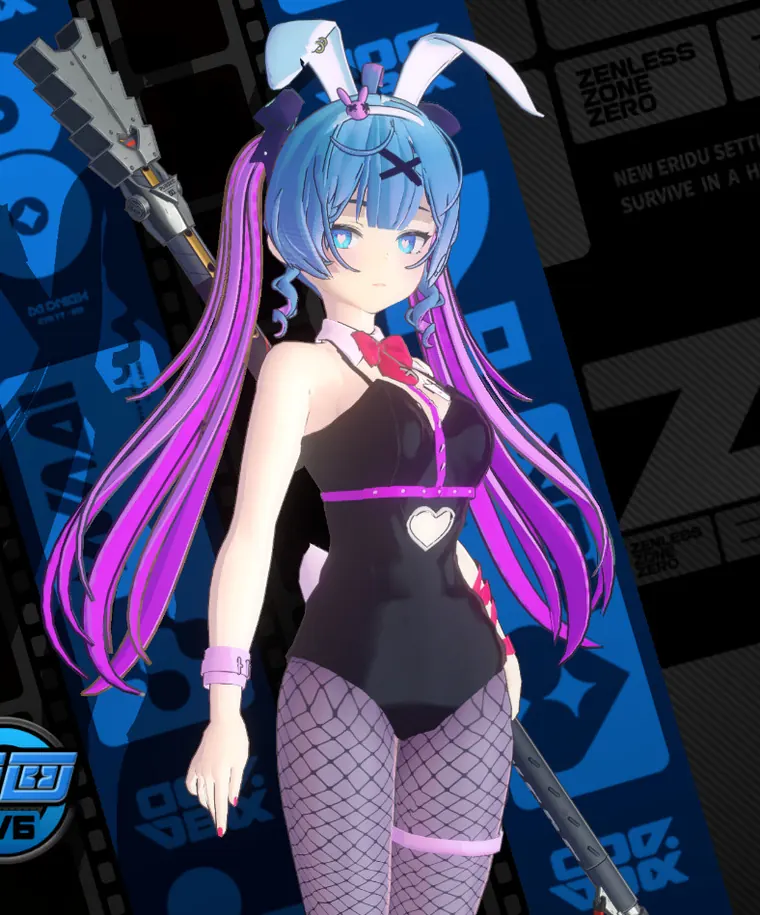 ゼンレスゾーンゼロ 青衣 mod 青衣 兔子洞   Qingyi Bunny Girl