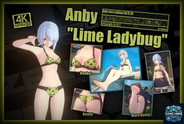 ゼンレスゾーンゼロ アンビー mod Full Ver! Anby "Lime Ladybug" 4K + Dressup