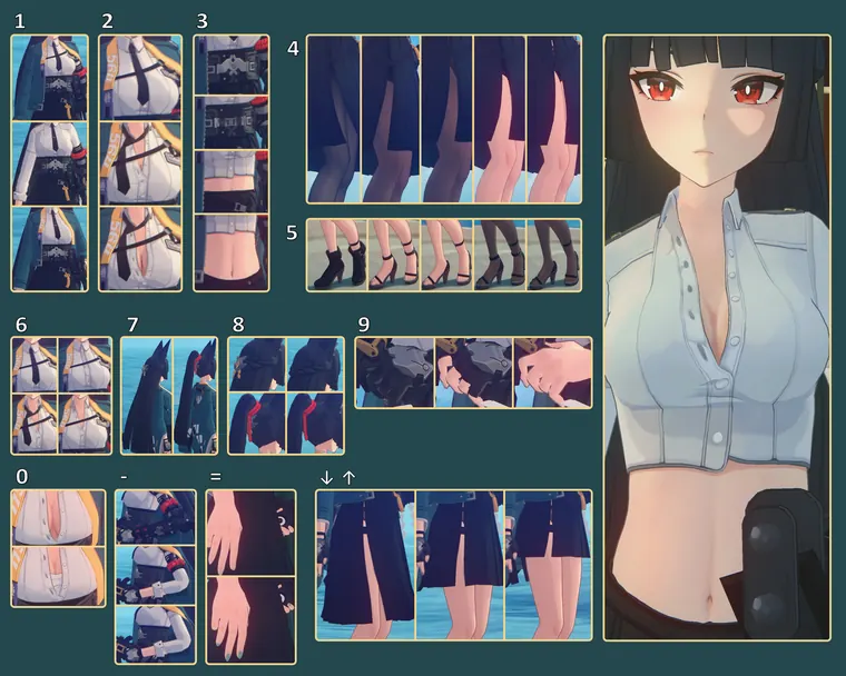 ゼンレスゾーンゼロ 雅 mod Miyabi Outfit Toggles - Multi-Outfit Auto-Switcher