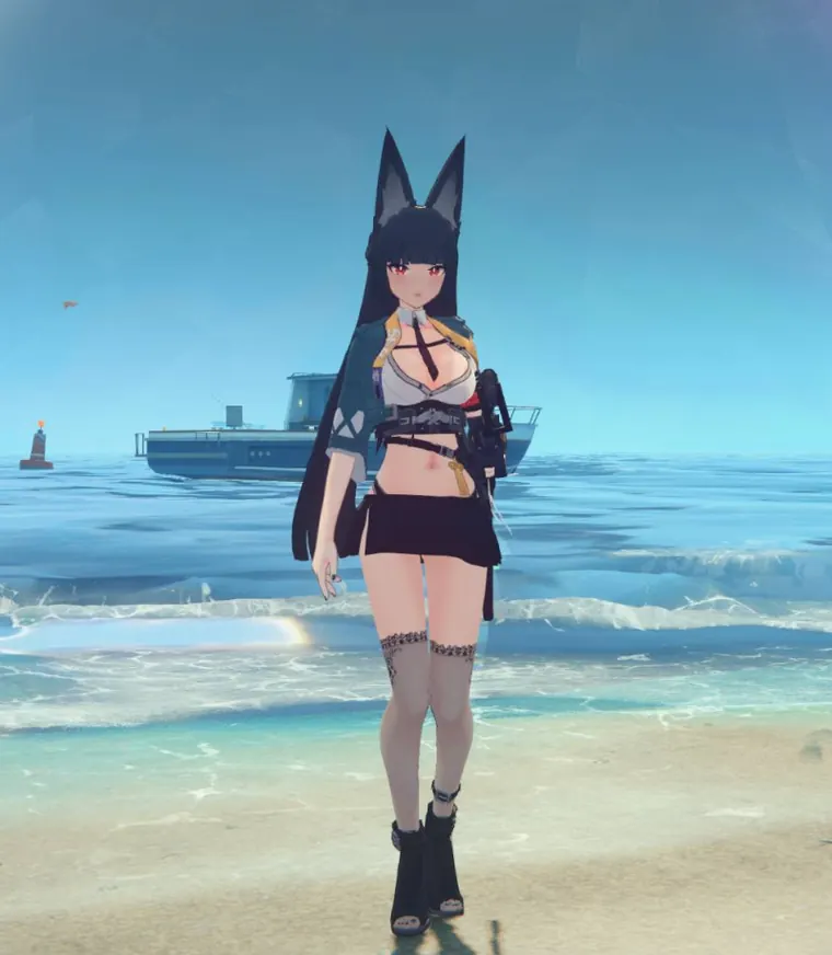 ゼンレスゾーンゼロ 雅 mod Miyabi shorter outfit