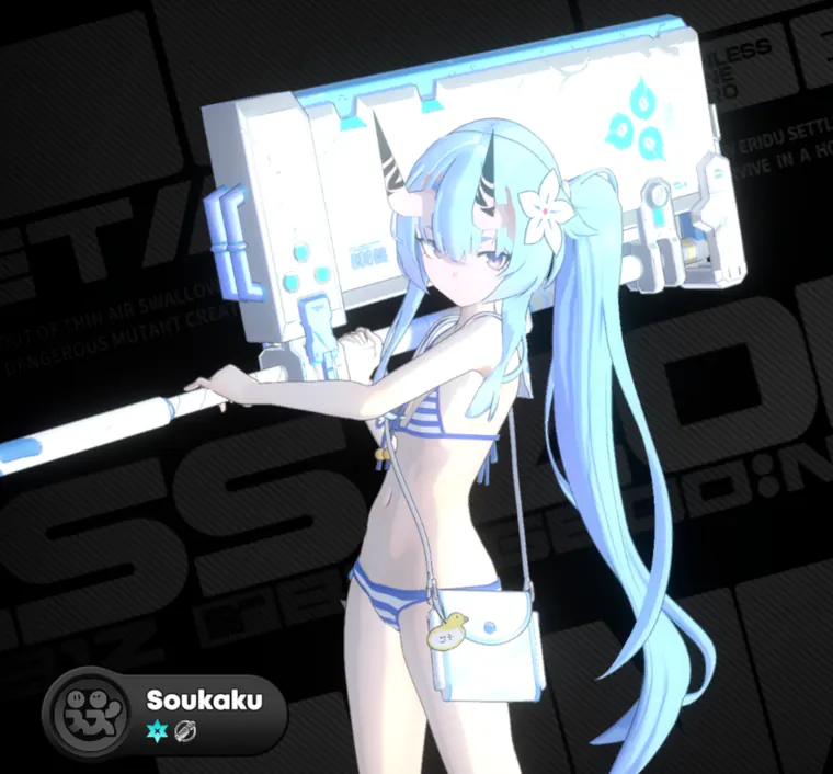 ゼンレスゾーンゼロ 蒼角 mod Soukaku - Bikini (Blue)