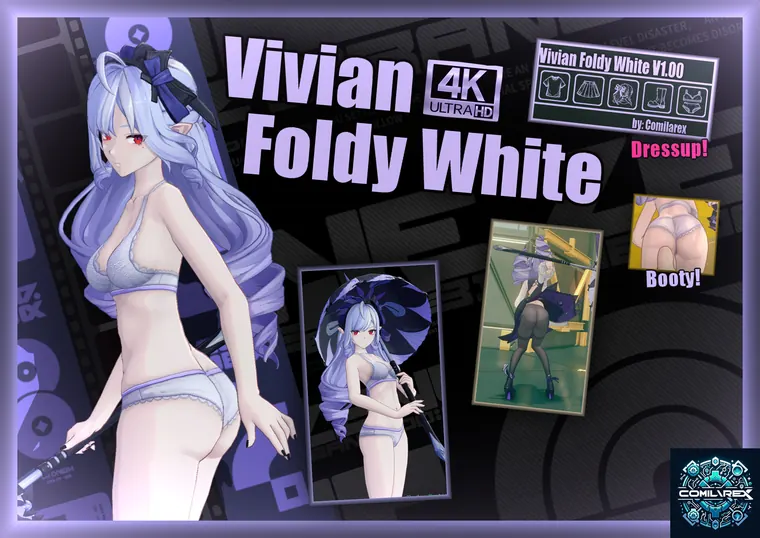 ゼンレスゾーンゼロ ビビアン mod Vivian "Foldy White" Dressup 4K