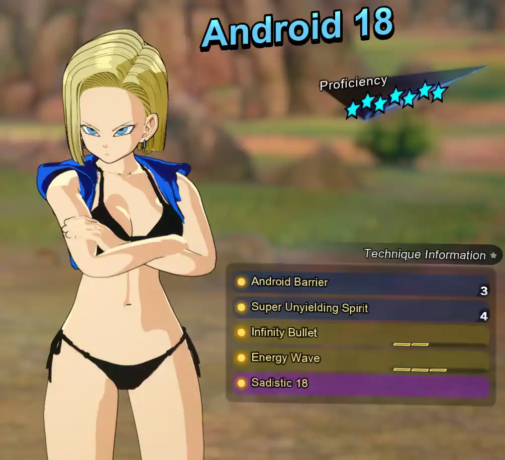 ドラゴンボール Sparking Zero 人造人間18号 Android 18 Swimsuit Attire mod