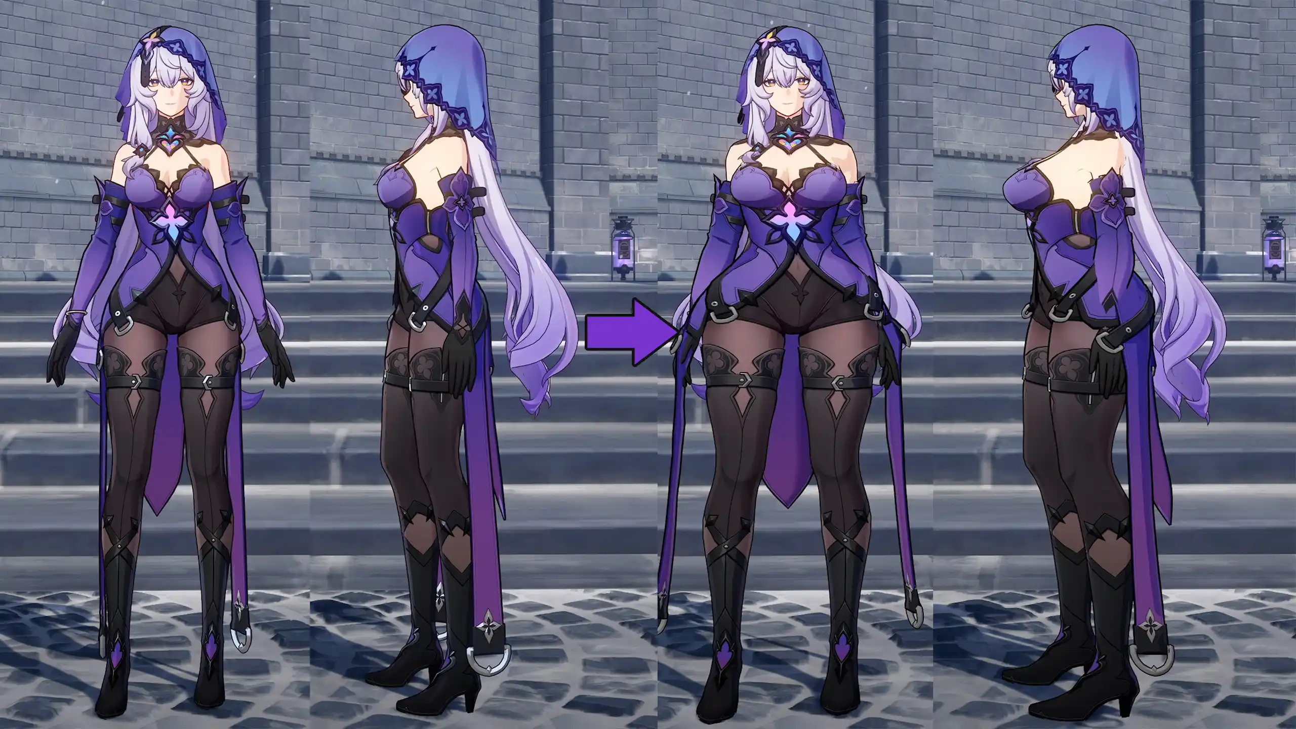 崩壊スターレイル ブラックスワン mod Black Swan Thicc