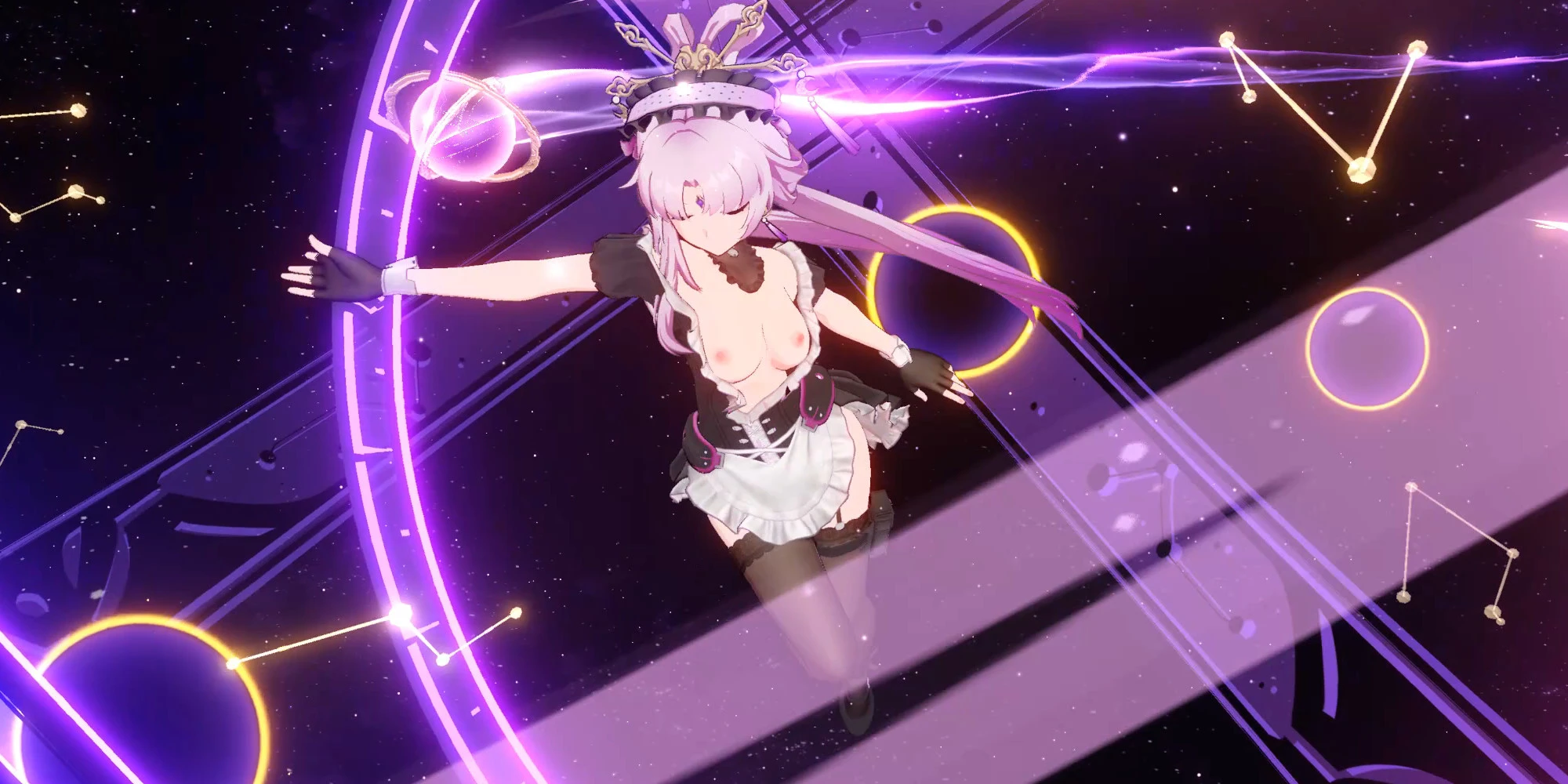 崩壊スターレイル 符玄 mod Fuxuan maid outfit
