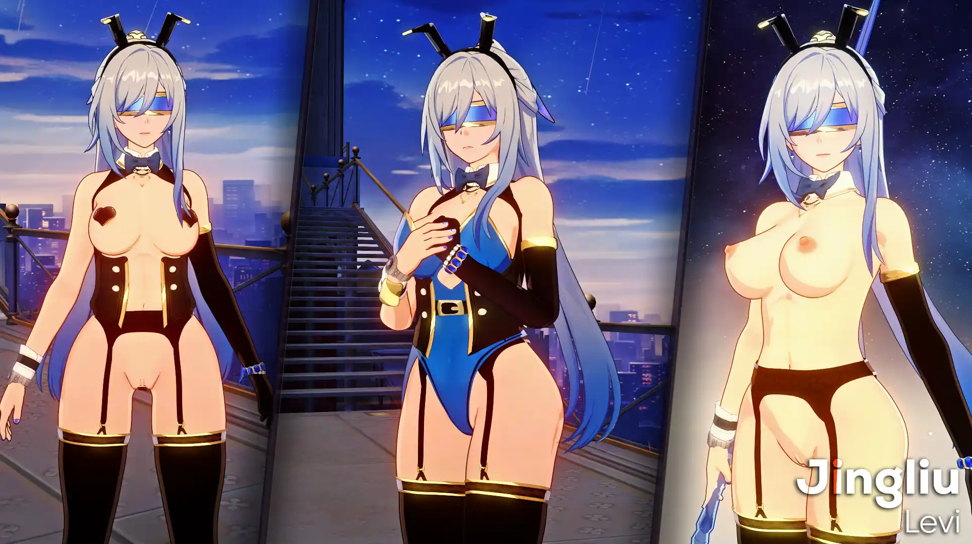 崩壊スターレイル 鏡流 mod Bunny Girl Jingliu