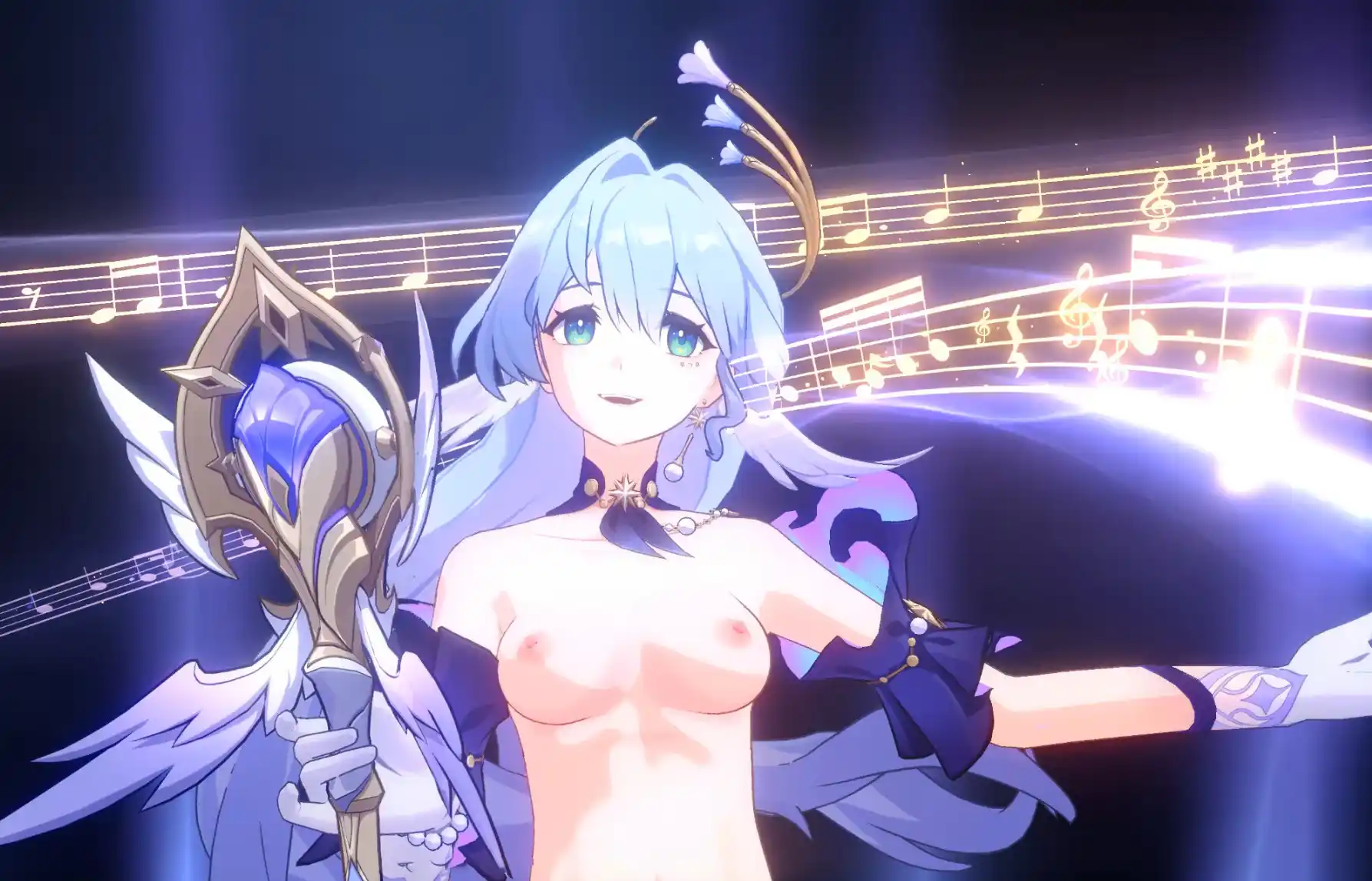 崩壊スターレイル ロビン mod Robin nude&halfnude toggle
