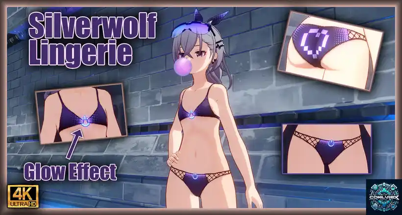 崩壊スターレイル 銀狼 mod Silverwolf Lingerie 4K!