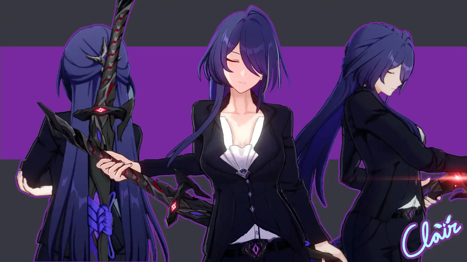 崩壊スターレイル 黄泉 mod Voidblade Suit: An Acheron Outfit Mod