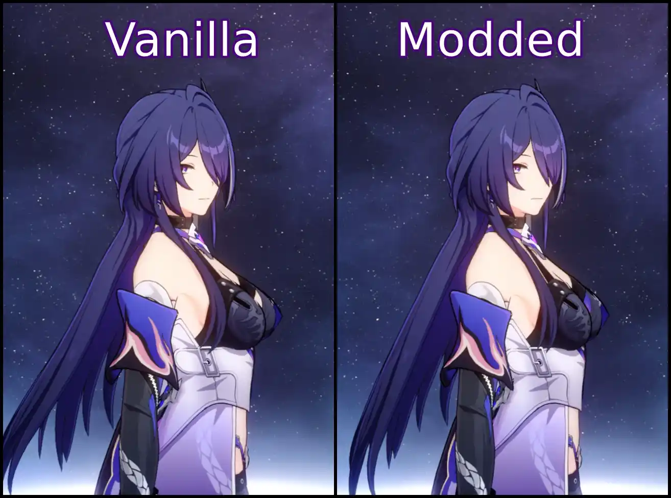 崩壊スターレイル 黄泉 mod Acheron Breast Reduction