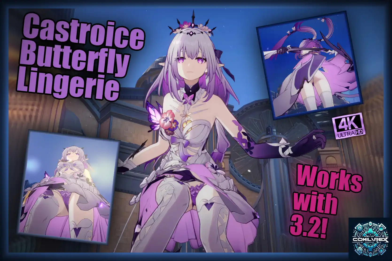 崩壊スターレイル キャストリス mod *WORKS WITH 3.2* * Castroice Butterfly Lingerie