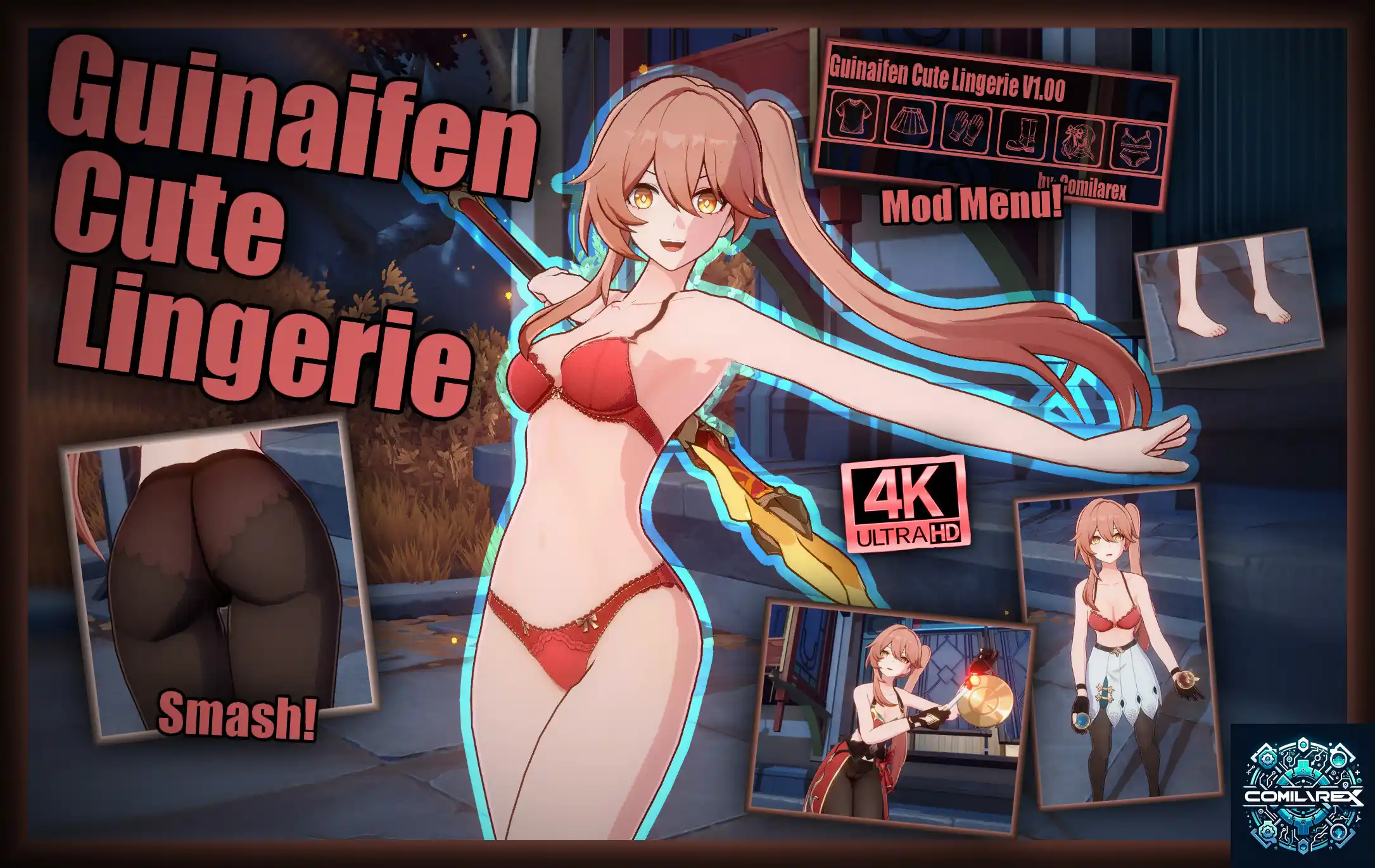崩壊スターレイル 桂乃芬 mod (3.2) Guinaifen Cute Lingerie 4K
