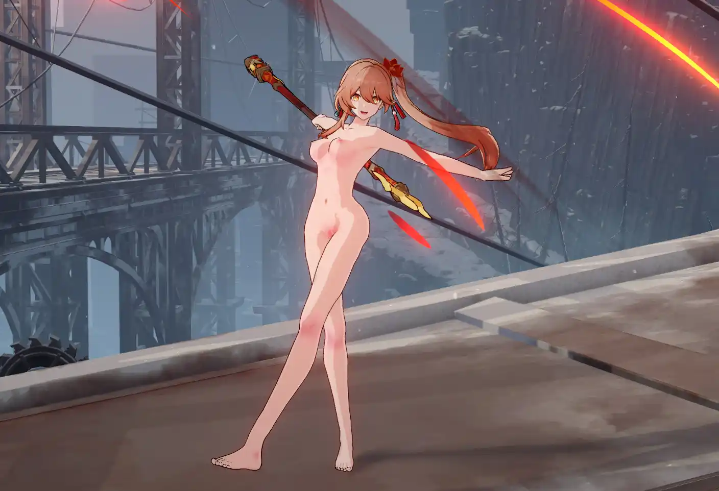 崩壊スターレイル 桂乃芬 mod Guinaifen nude&halfnude