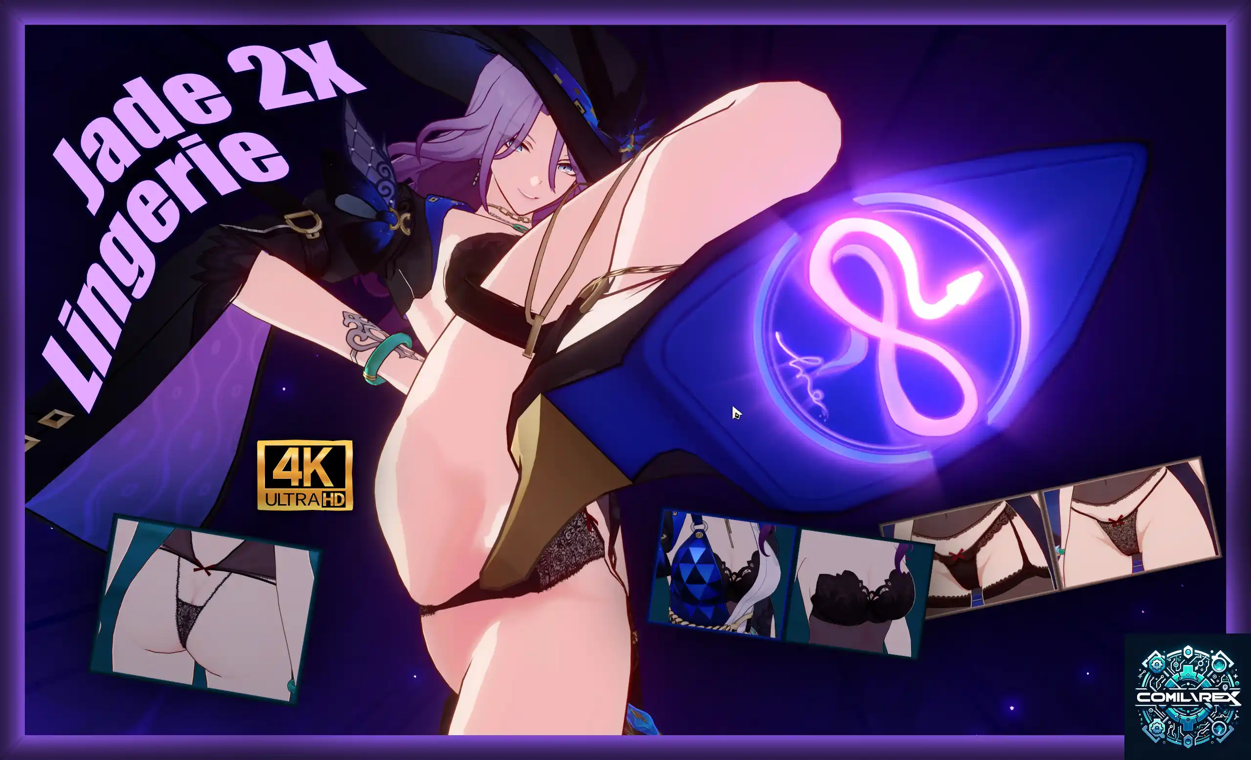 崩壊スターレイル ジェイド mod 4K Jade 2in1 Lingerie + Thighhighs!