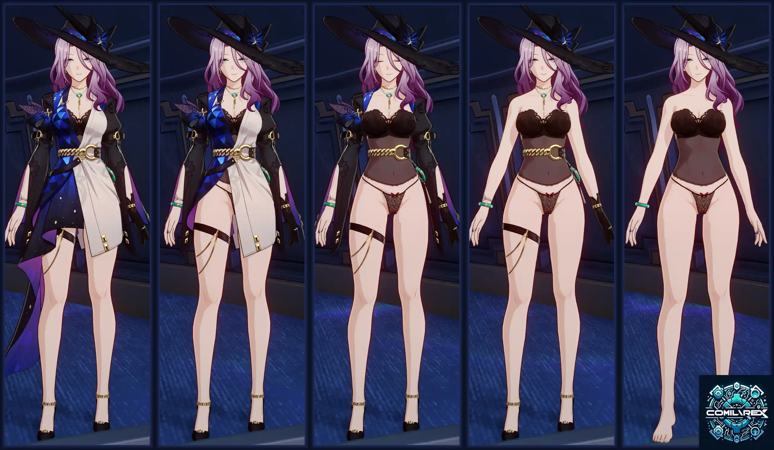 崩壊スターレイル ジェイド mod 4K Jade 2in1 Lingerie + Thighhighs!