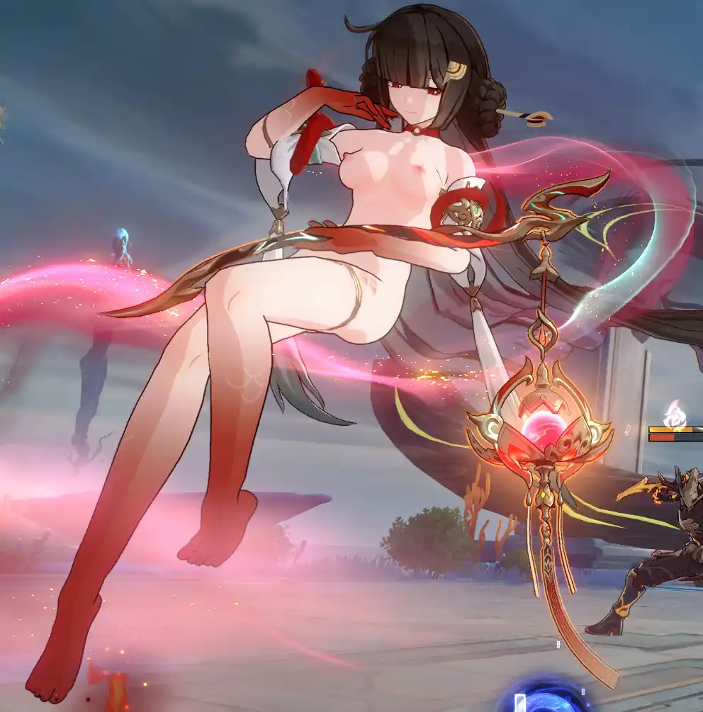 崩壊スターレイル 霊砂 mod Lingsha nude&halfnude