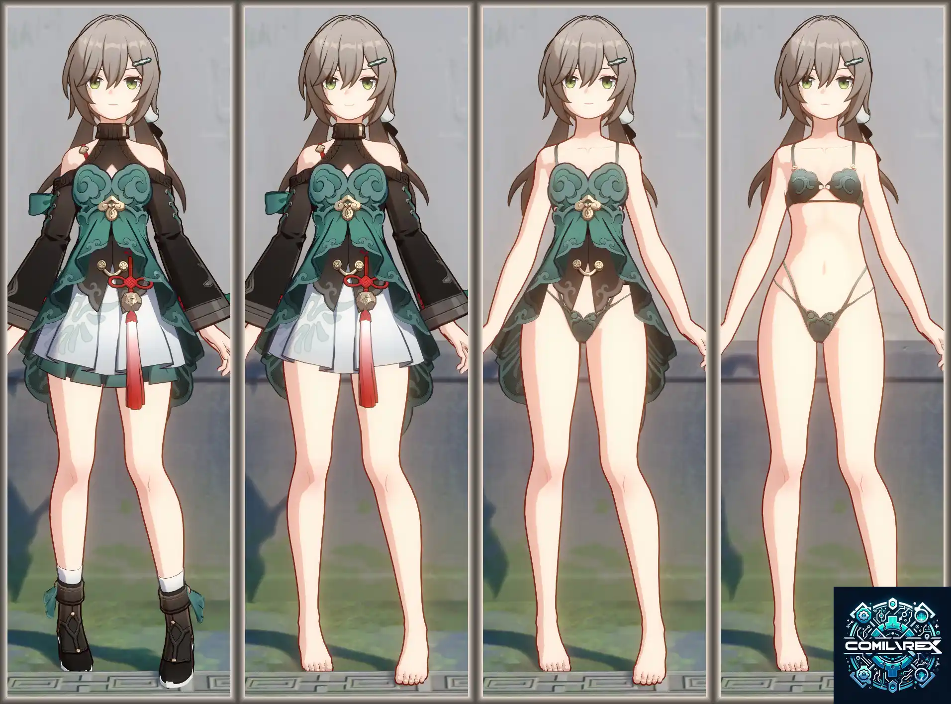崩壊スターレイル 青雀 mod Qingque Strappy Lingerie + UI