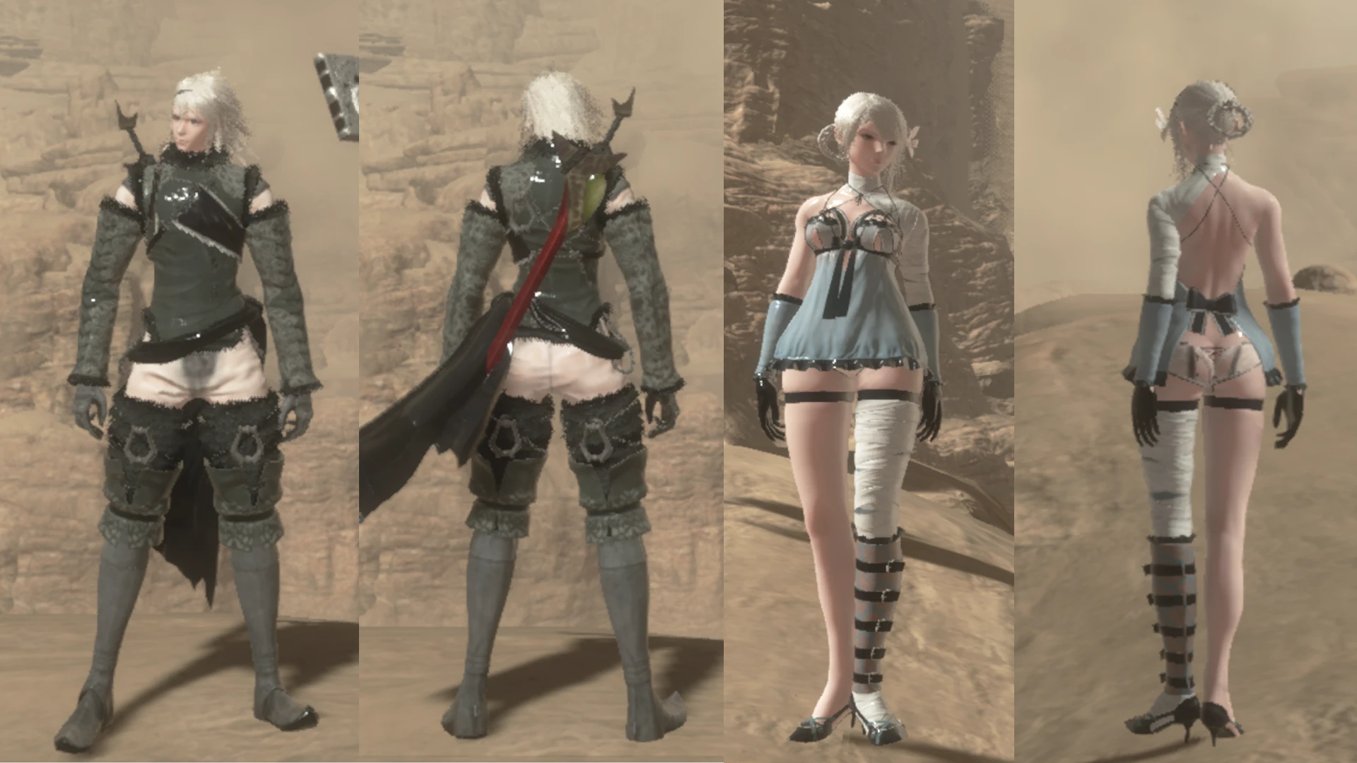 ニーアレプリカント カイネ mod Wet Mod for Older Brother Nier and Kaine (and Papa Nier)