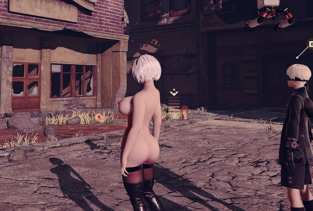 ニーアオートマタ 2B mod 2B curvy nude body