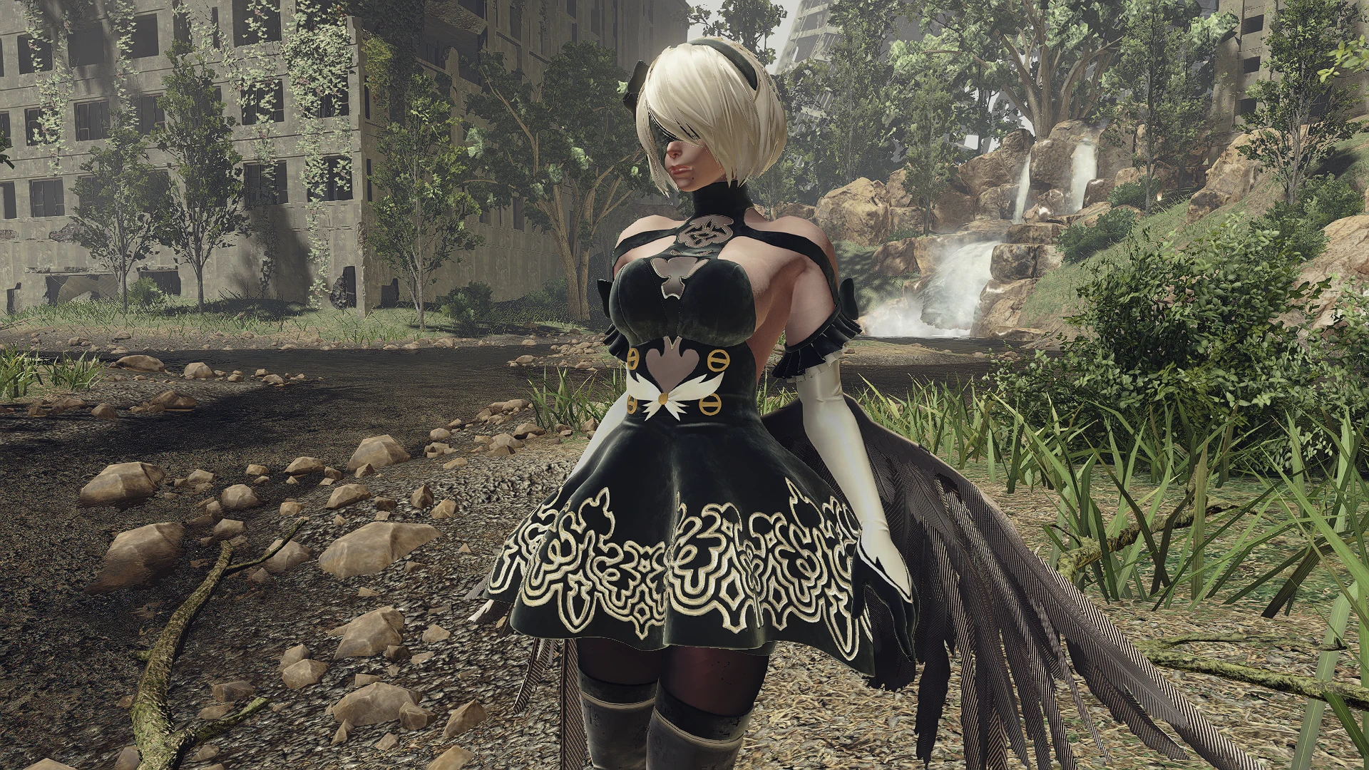 ニーアオートマタ 2B mod 2B Magical Girl Outfit