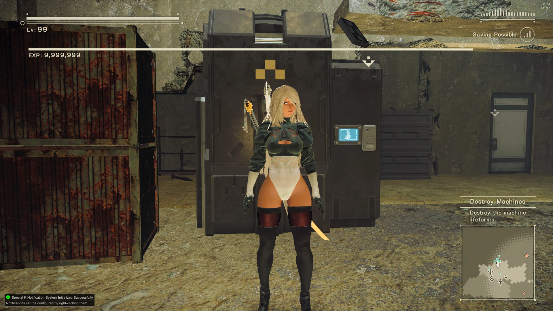 ニーアオートマタ A2 mod A2 as 2B PluS 2Bs BBE Full Body Mods