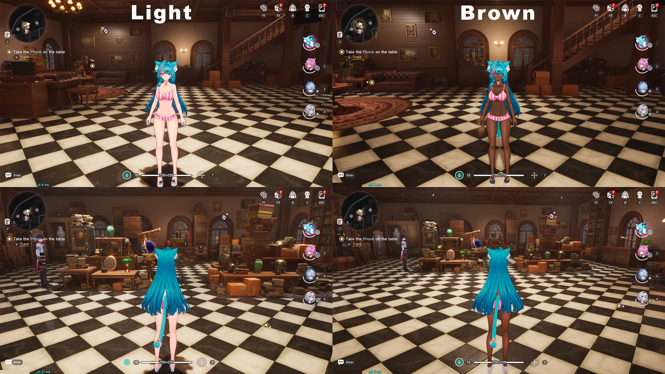 Neverness to Everness Mint Regular Outfit Replaced with Swimsuit mod