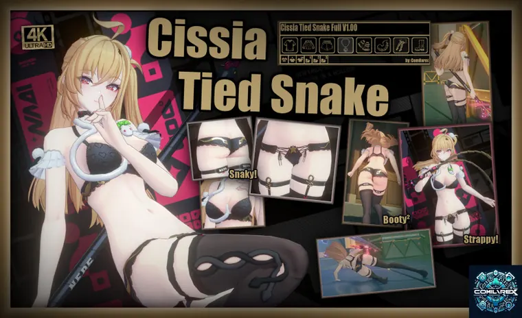 ゼンレスゾーンゼロ シーシィア mod Cissia "Tied Snake" Lingerie + Dressup!
