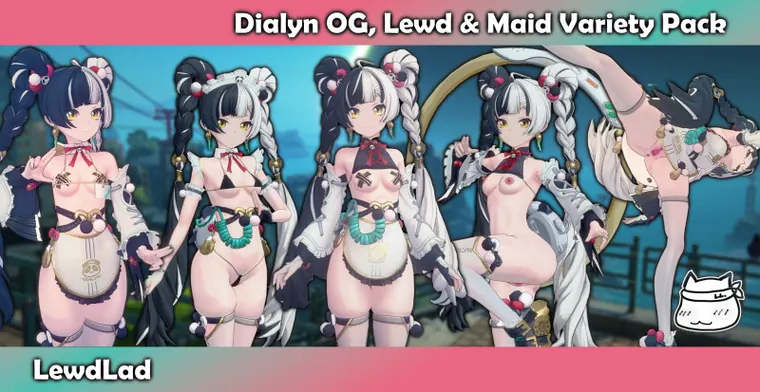 ゼンレスゾーンゼロ ダイアリン mod Dialyn OG, Lewd &amp; Maid Variety Pack