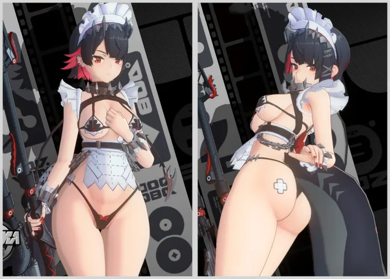 ゼンレスゾーンゼロ エレン mod Ellen Joe | Mini-Apron,Pantyhose,Full Nude
