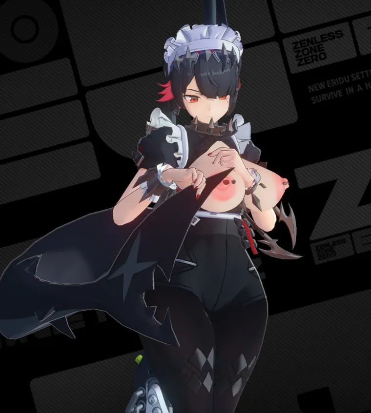 ゼンレスゾーンゼロ エレン mod Ellen Thicc Topless No Skirt