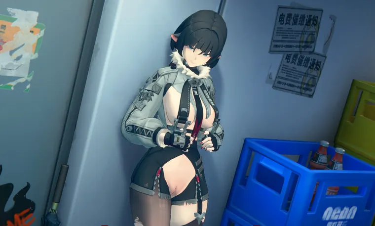 ゼンレスゾーンゼロ ジェーン mod Jane Half Nude
