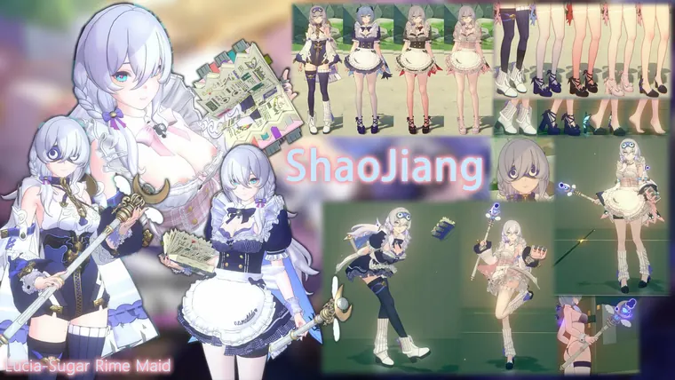 ゼンレスゾーンゼロ ルシア mod Lucia-Sugar Rime Maid-NSFW