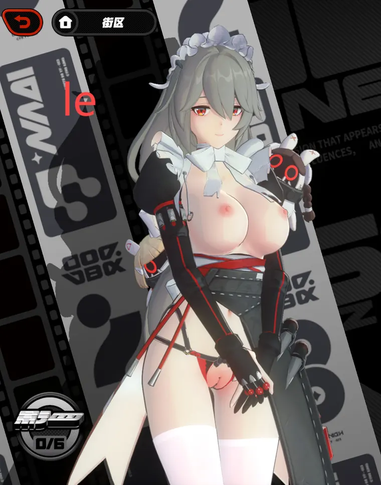 ゼンレスゾーンゼロ リナ mod Rina half nude