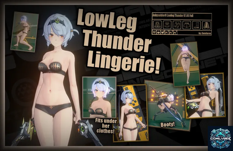 ゼンレスゾーンゼロ 0号・アンビー mod Soldier 0 Anby "Lowleg Thunder Lingerie" Dressup!