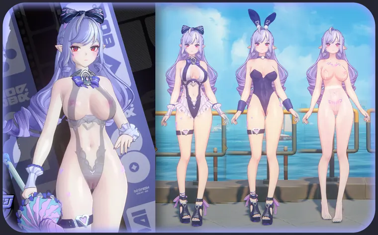 ゼンレスゾーンゼロ ビビアン mod Vivian Summer fashion-OG&amp;Bunny-NSFW