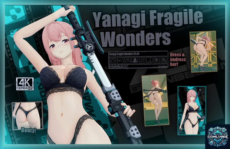 ゼンレスゾーンゼロ 柳 mod Yanagi "Fragile Wonders Lingerie" 4K+Dressup