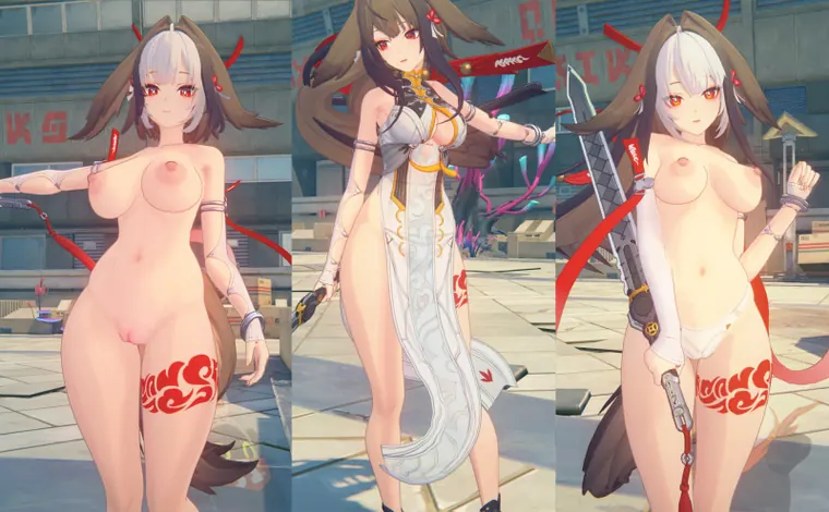 ゼンレスゾーンゼロ 葉瞬光 mod Ye Shunguang Lewd Outfit w/ Nude Toggles