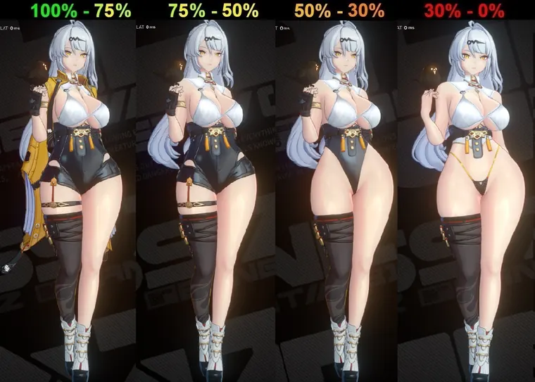 ゼンレスゾーンゼロ 儀玄 mod Yixuan Bottom Heavy - Clothing Break(SFW)+(NSFW)