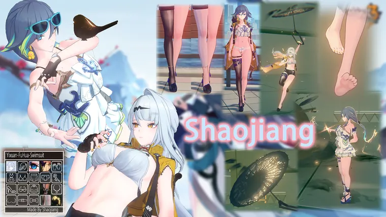 ゼンレスゾーンゼロ 儀玄 mod Yixuan-Fuhua-Swimsuit-NSFW