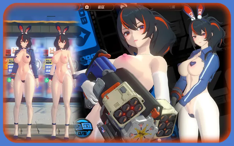 ゼンレスゾーンゼロ 朱鳶 mod Zhu Yuan-Reverse Bunny-NSFW